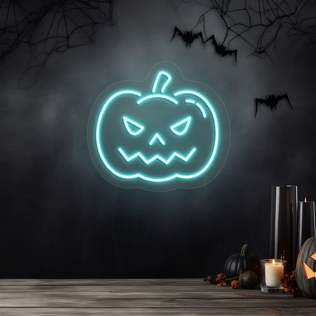 Pumpkin Neon Sign | Iceblue
