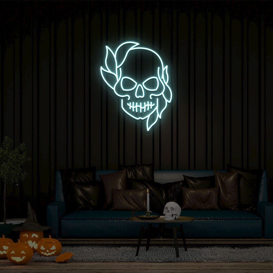 Skull Neon Sign | Iceblue