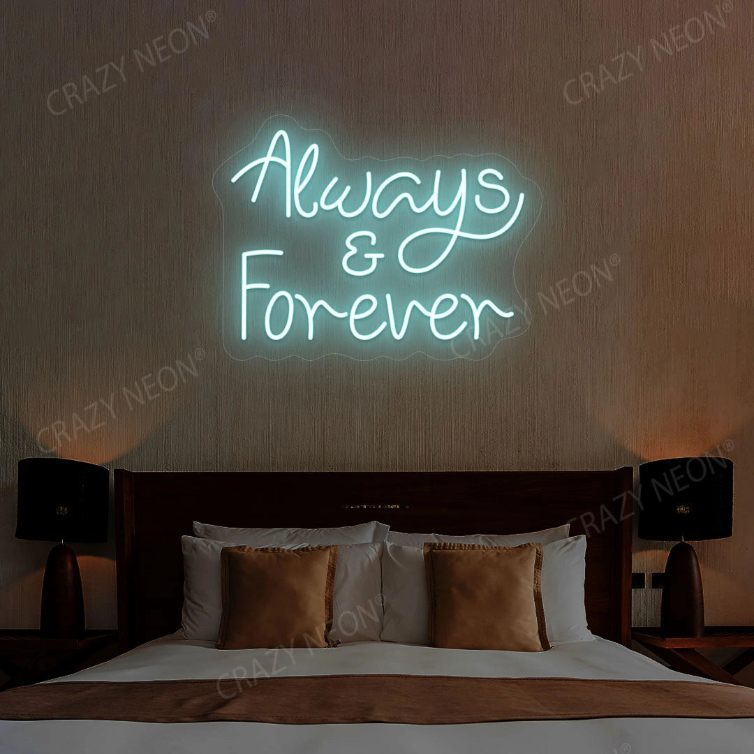 Always And Forever Sign | Ice Blue