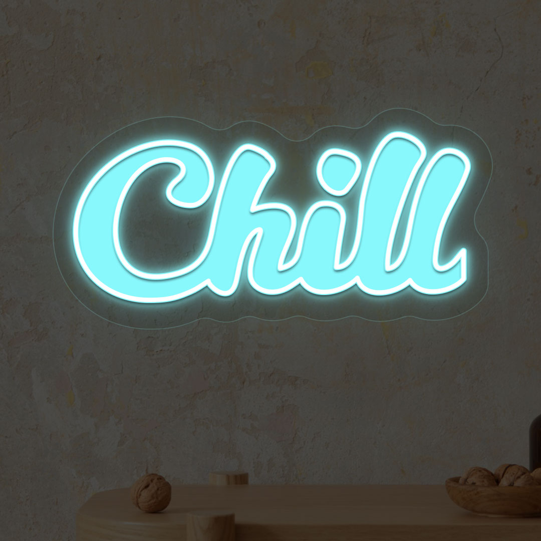 Chill Neon Artwork | Iceblue