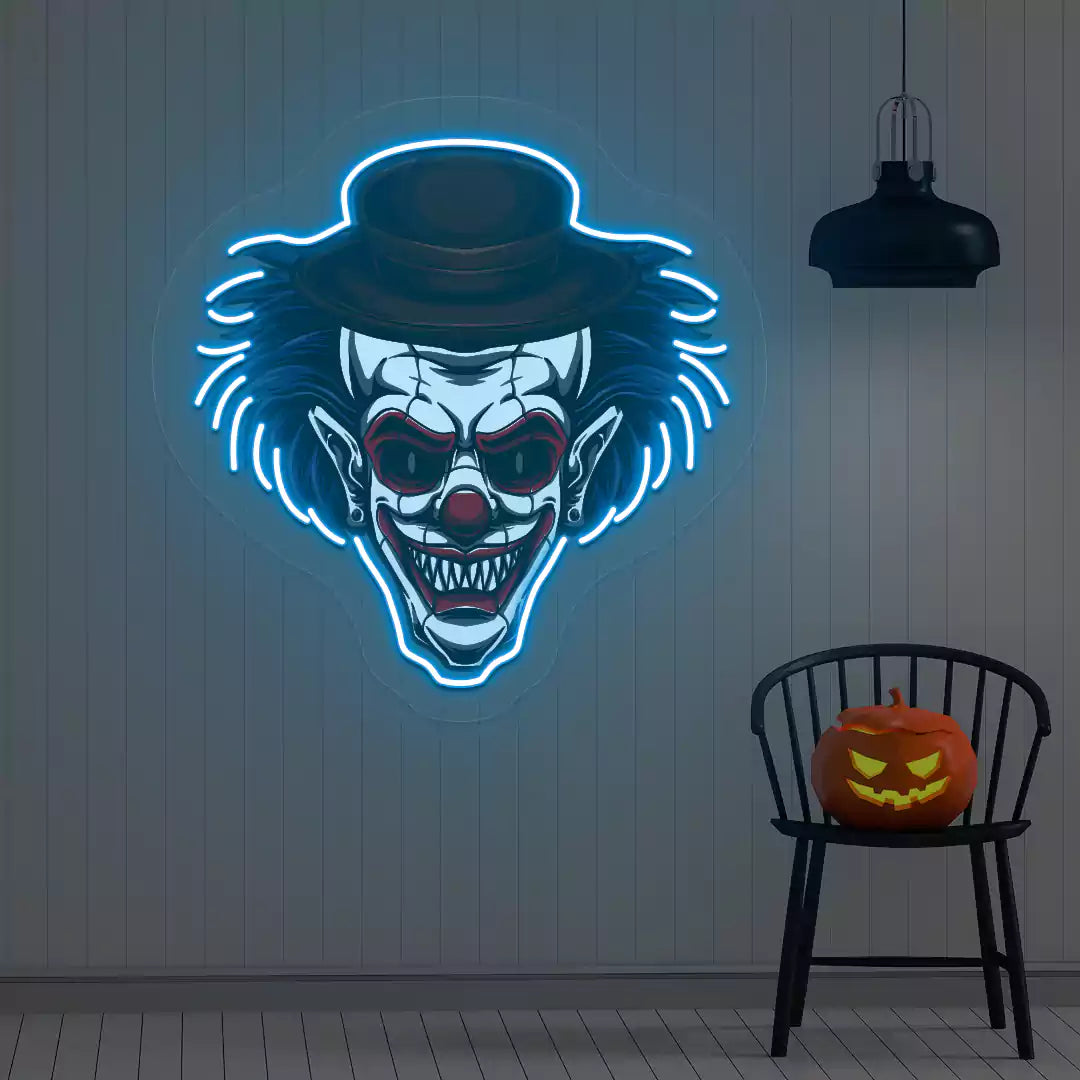 Mad Joker Neon Artwork | Iceblue