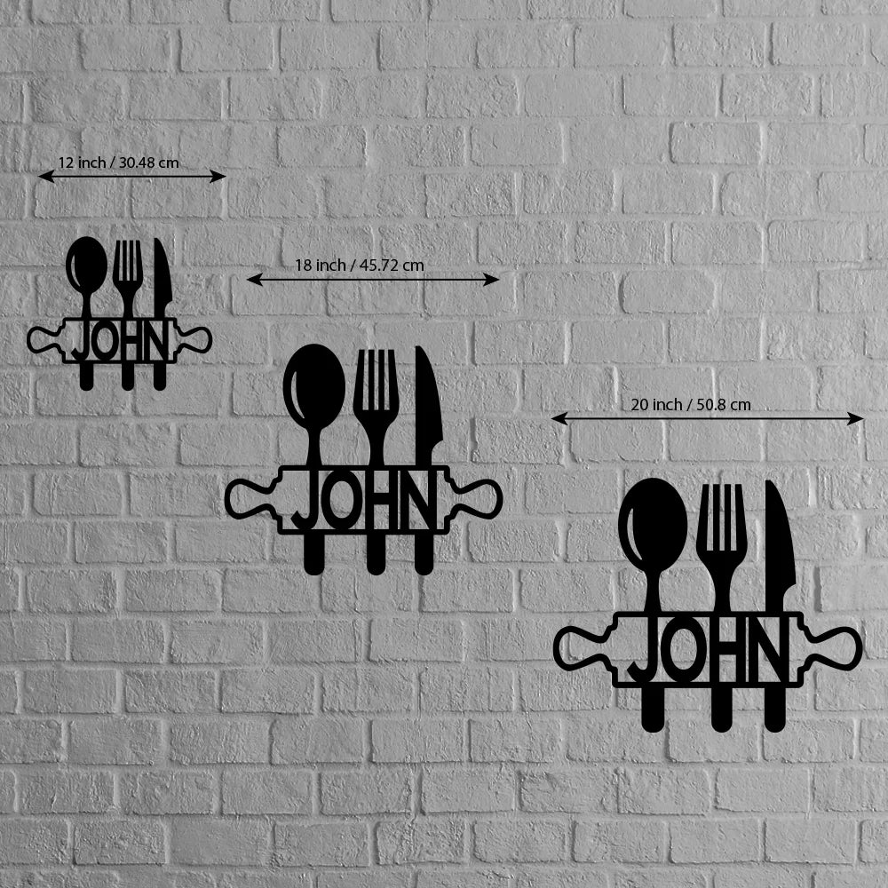 Personalize Kitchen Metal Sign