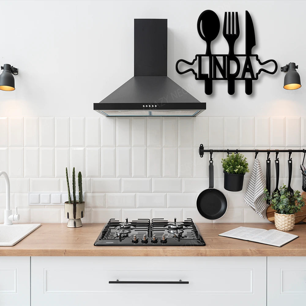 Personalize Kitchen Metal Sign