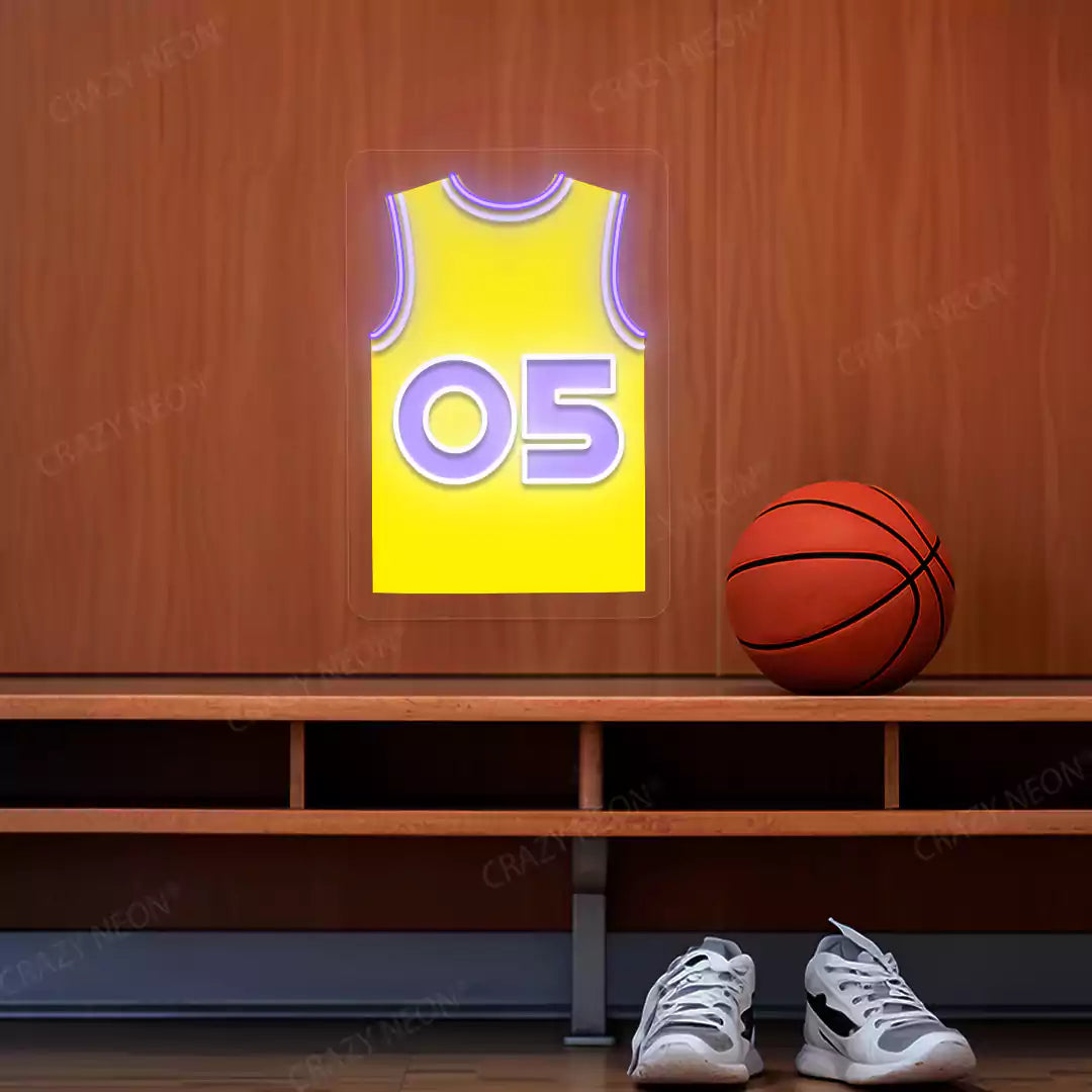 Los Angeles Ayton 05 Jersey Basketball Neon Artwork