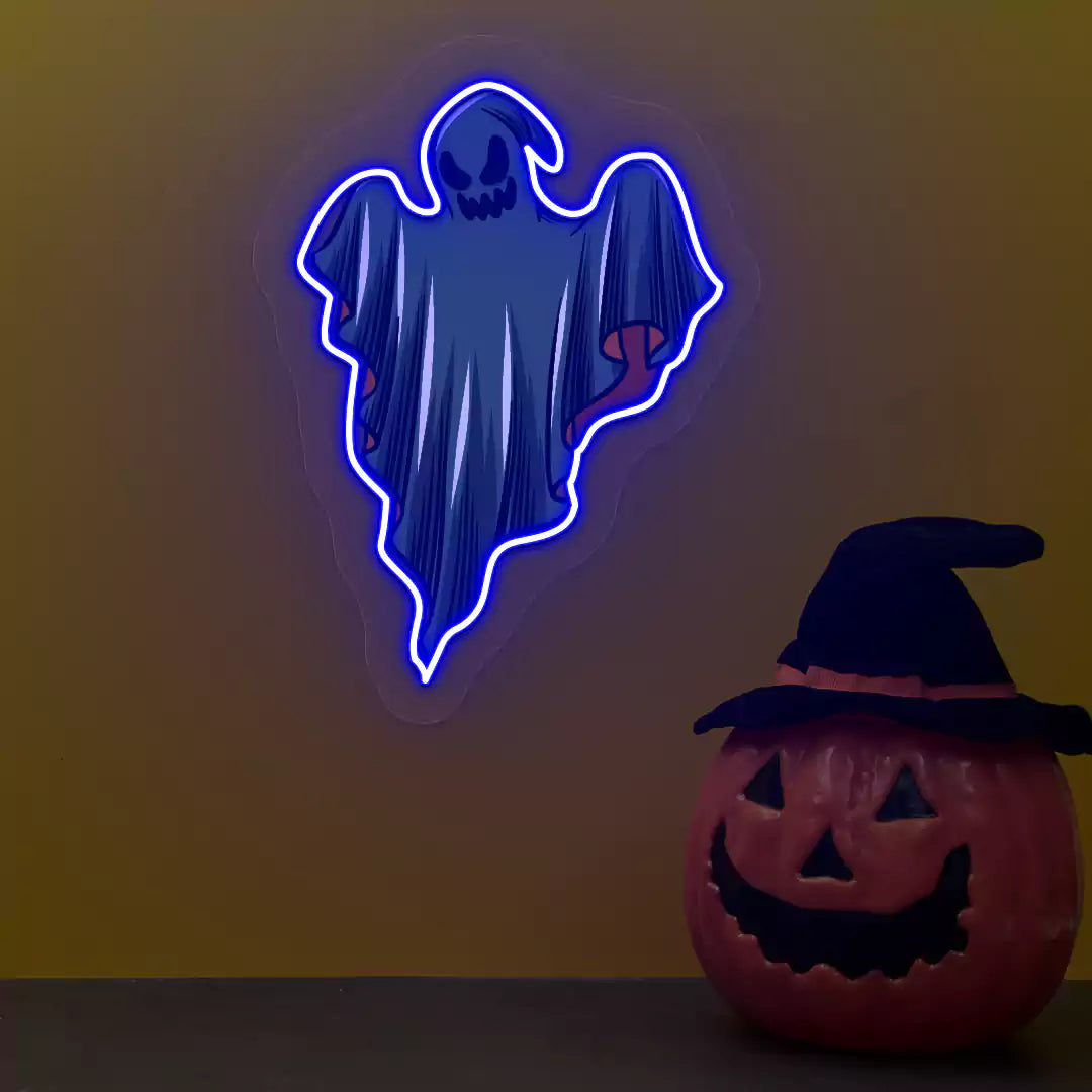 Phantom ghost Neon Artwork | Blue