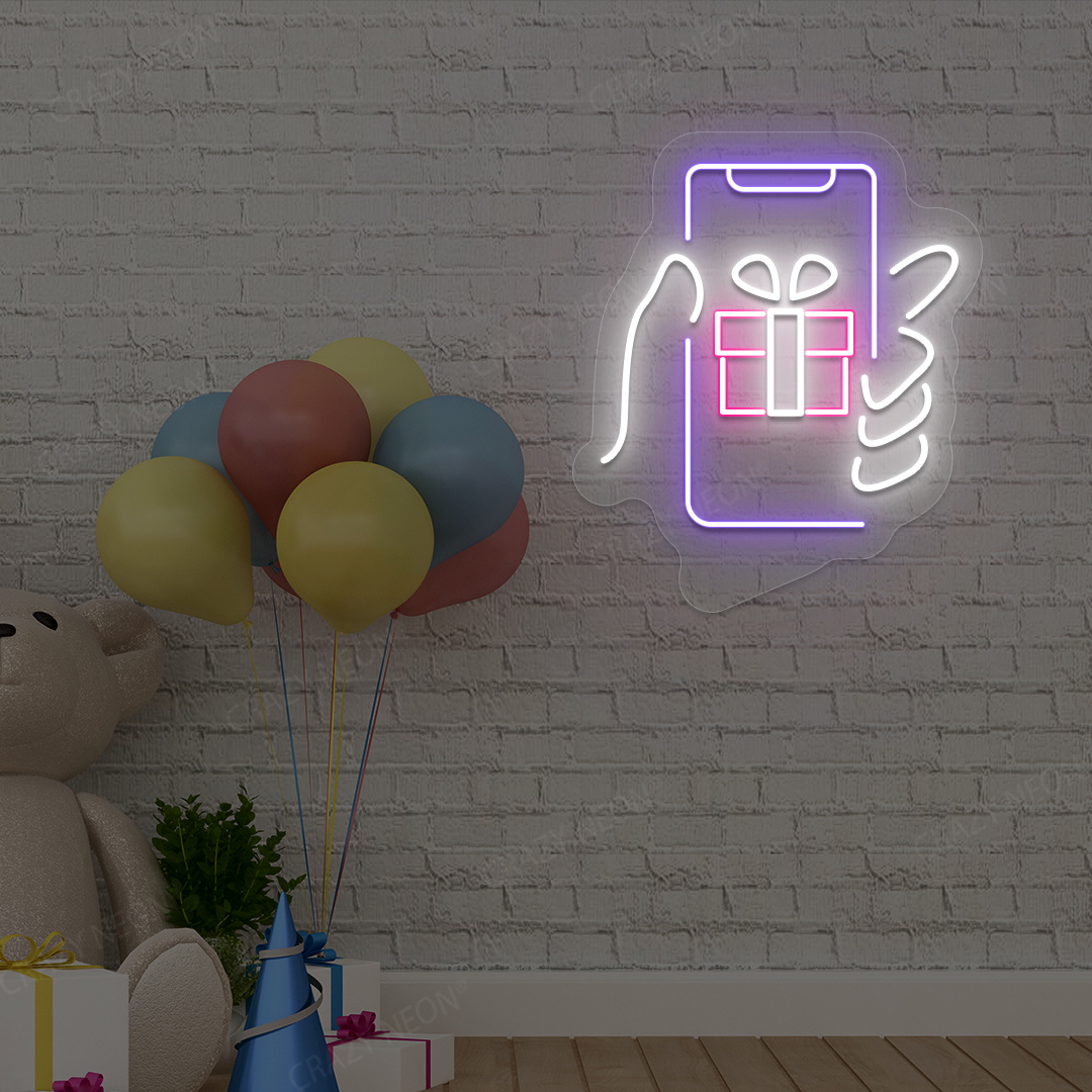 Online Gift & Reward Neon Sign | Purple
