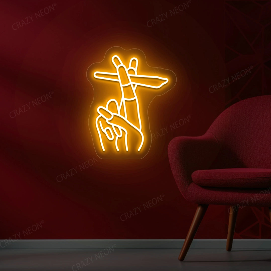 Nail Salon LED Signs | Orange