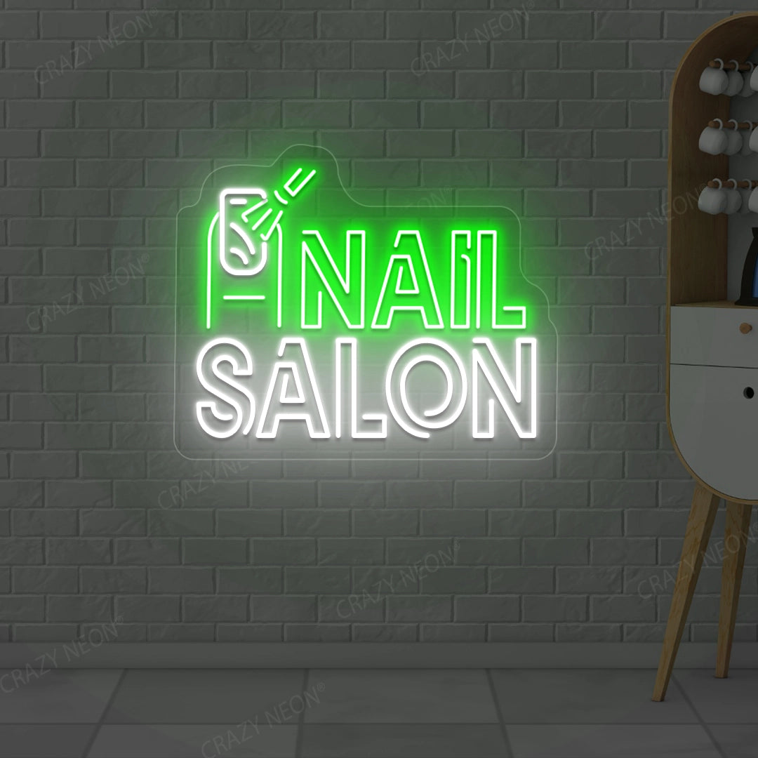 Nail Salon Neon Sign | green