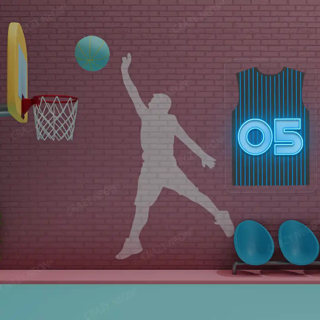 Orlando Banchero 05 Jersey Basketball Neon Artwork