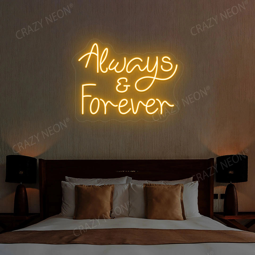 Always And Forever Sign | Orange