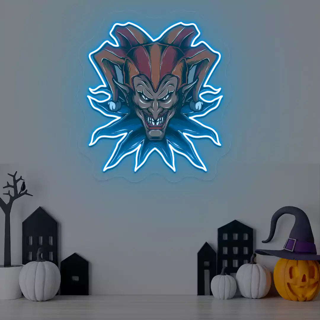 Fierce Jester Neon Artwork | Iceblue