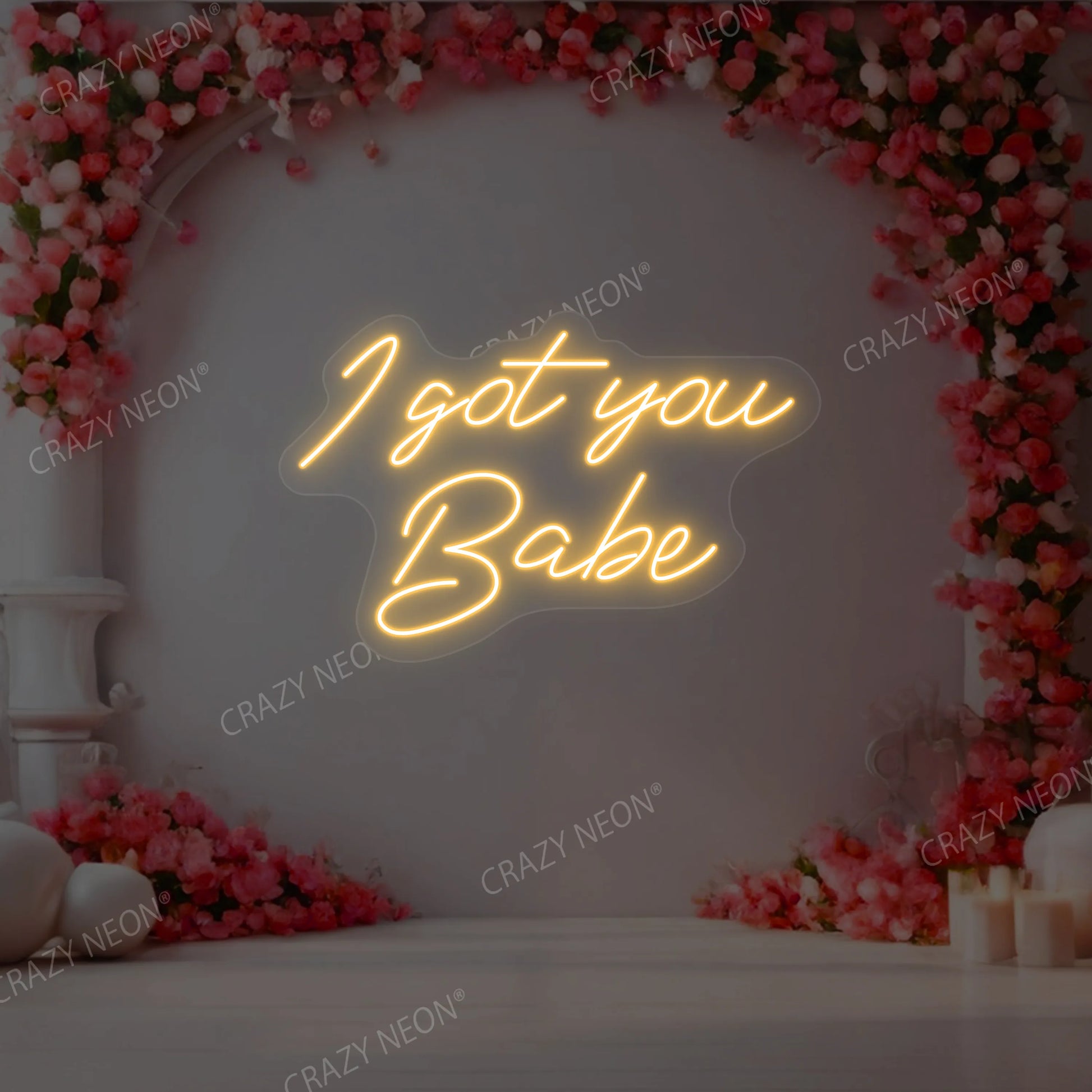 I Got You Babe Neon Sign | Orange