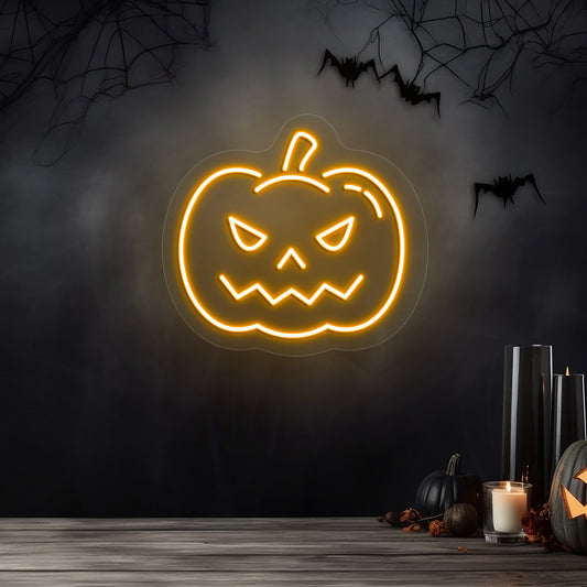 Pumpkin Neon Sign | Orange