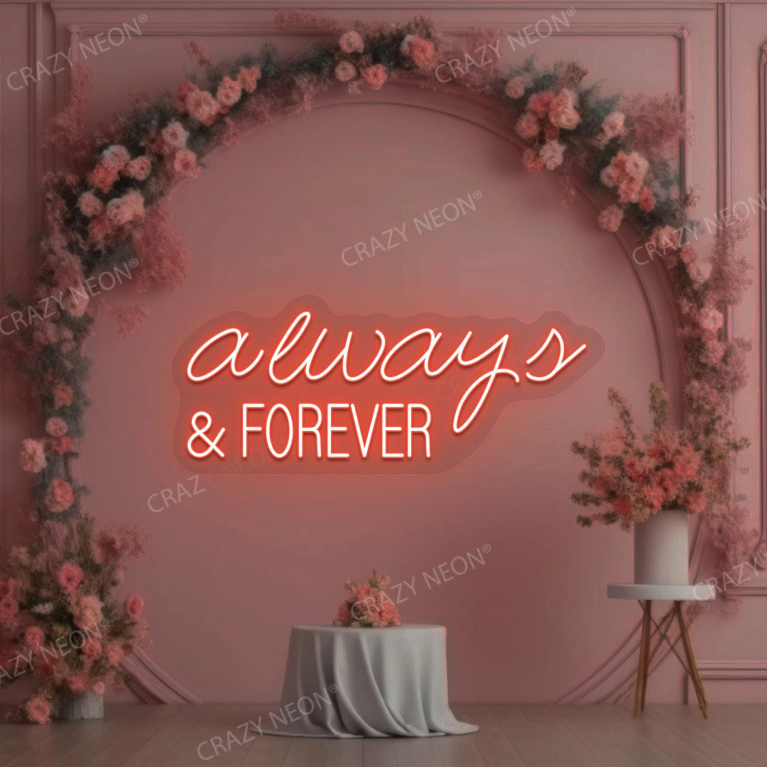 Always And Forever Sign | Orange