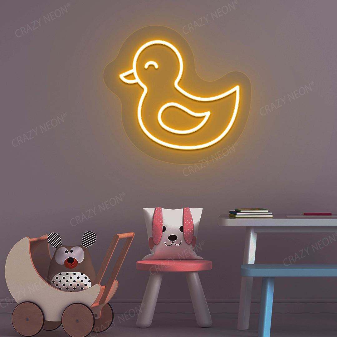 Baby Duck Neon Sign | Orange