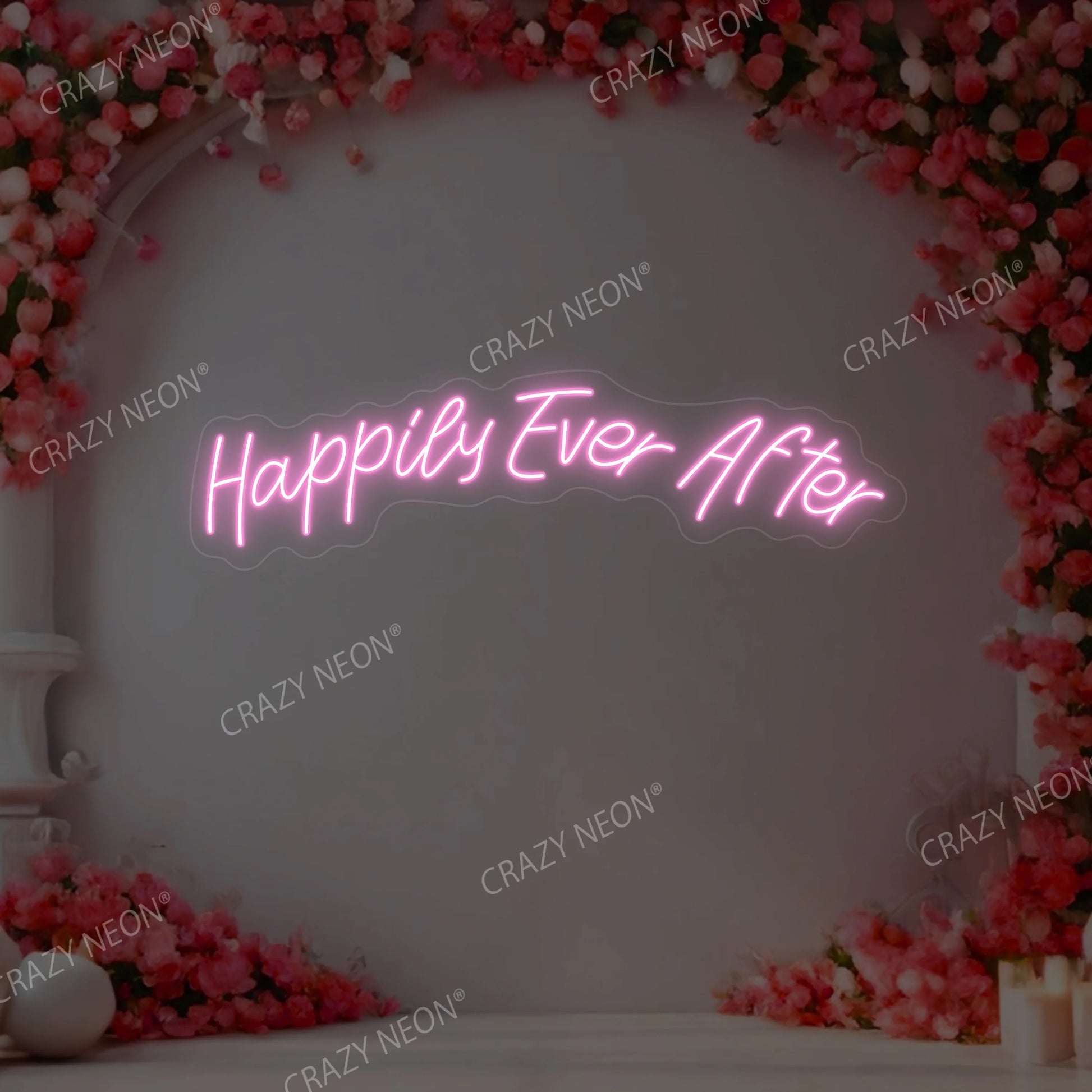 Happily Ever After Neon Sign | Pink