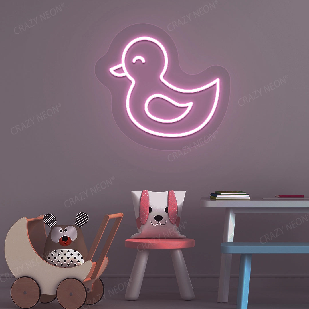 Baby Duck Neon Sign | Pink