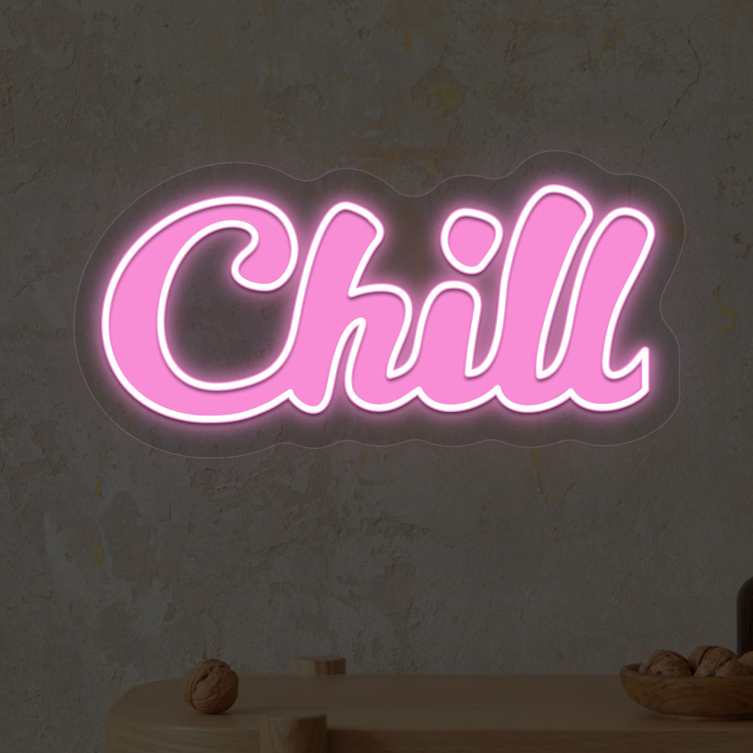 Chill Neon Artwork | Pink