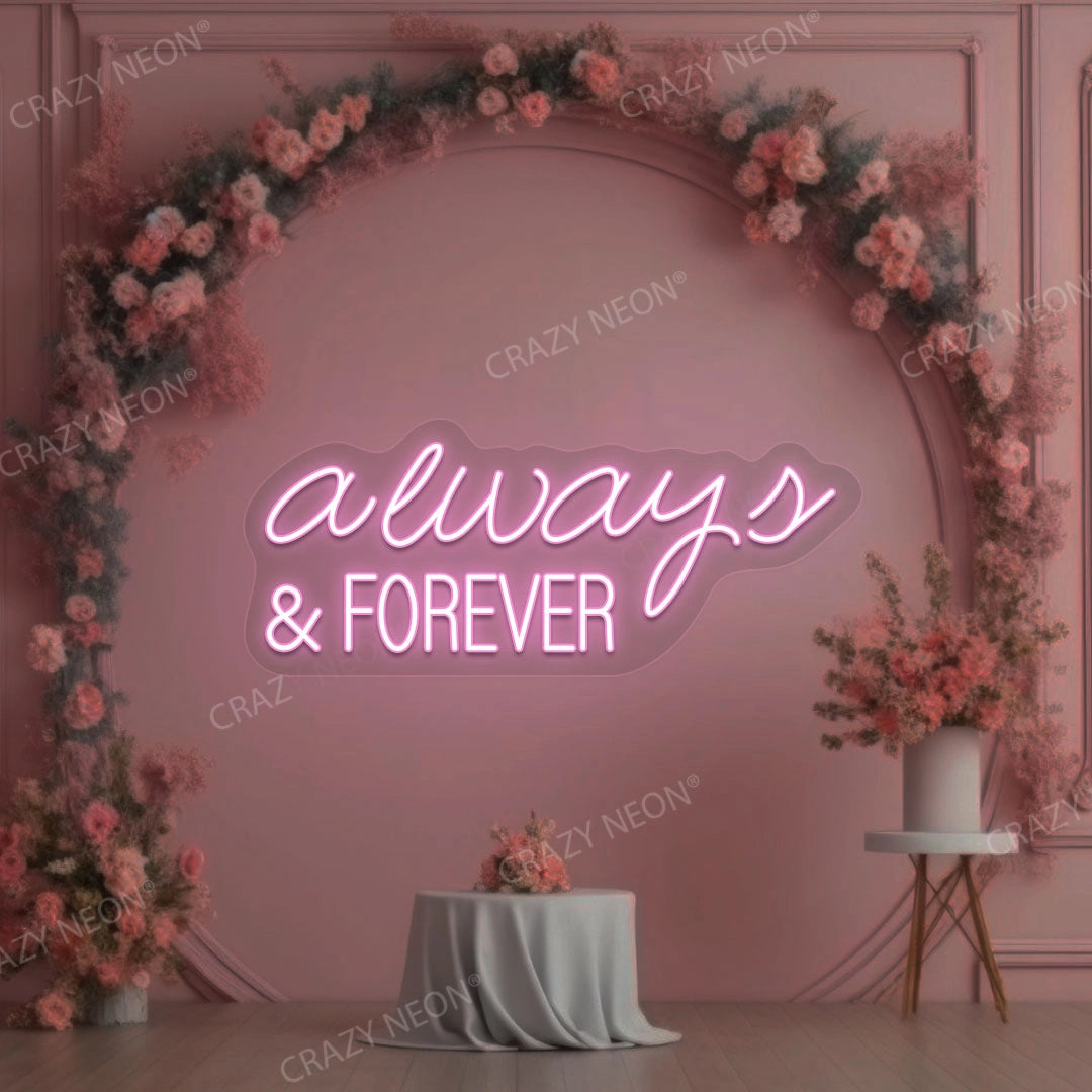 Always And Forever Sign | Pink