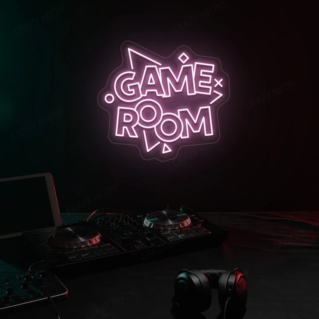 Game Room Neon Sign | Pink