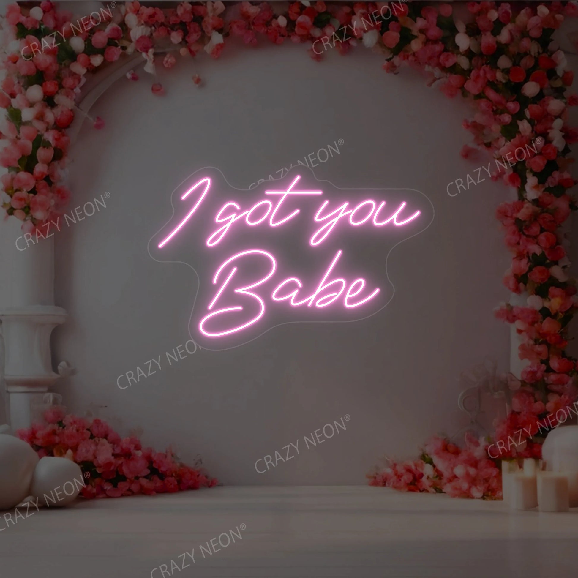 I Got You Babe Neon Sign | Pink