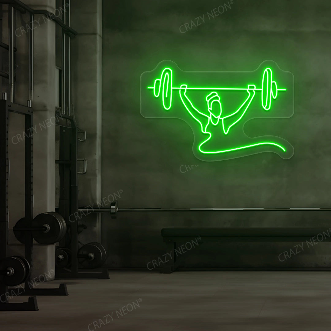 Power Lifting Neon Sign | Green