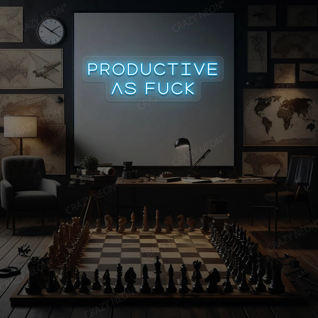 PRODUCTIVE AS F*CK | Ice Blue