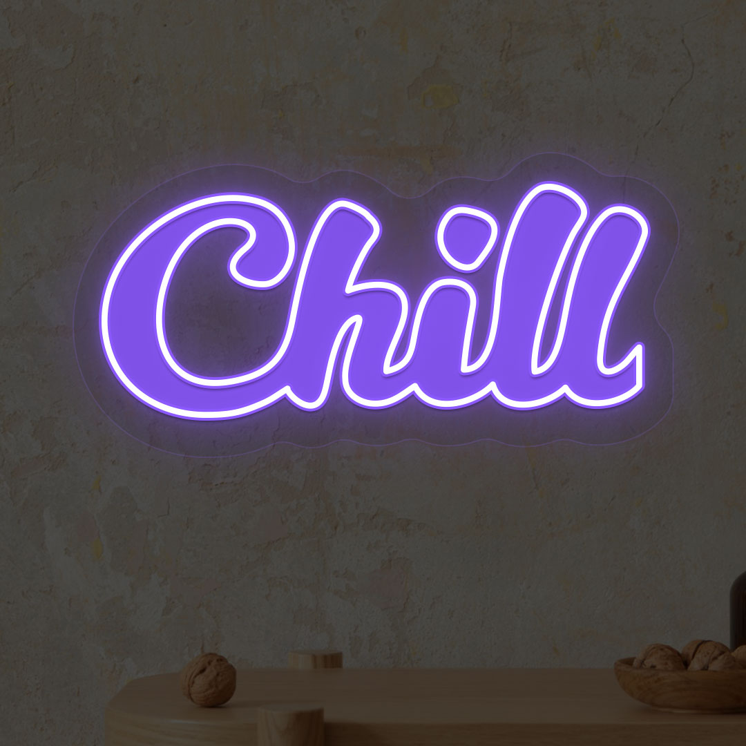 Chill Neon Artwork | Purple