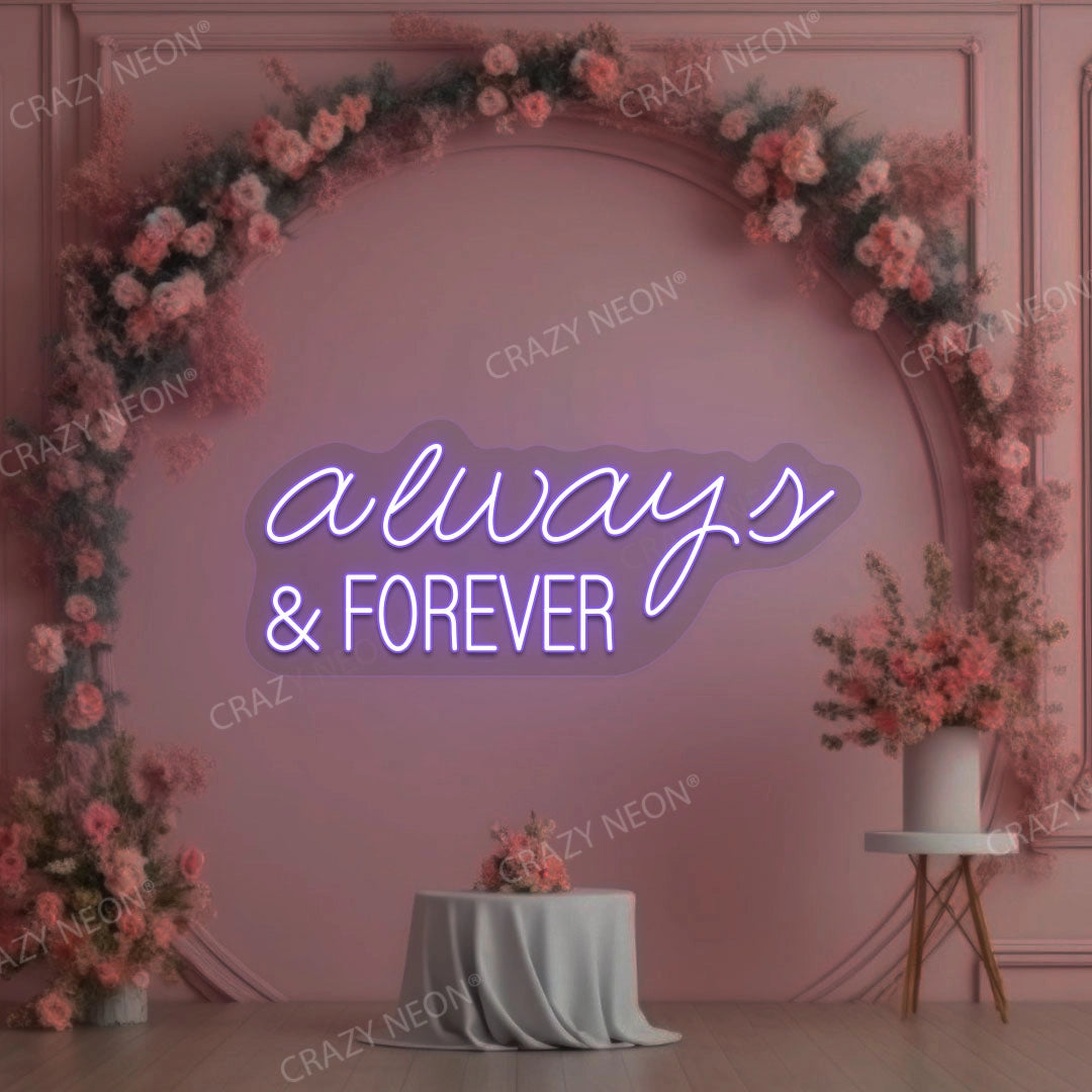 Always And Forever Sign | Purple