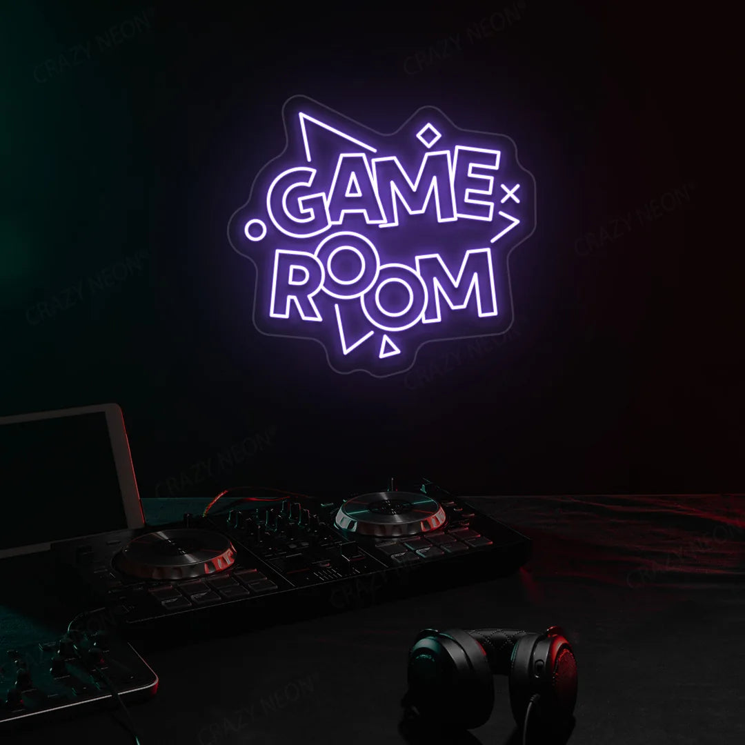 Game Room Neon Sign | Purple