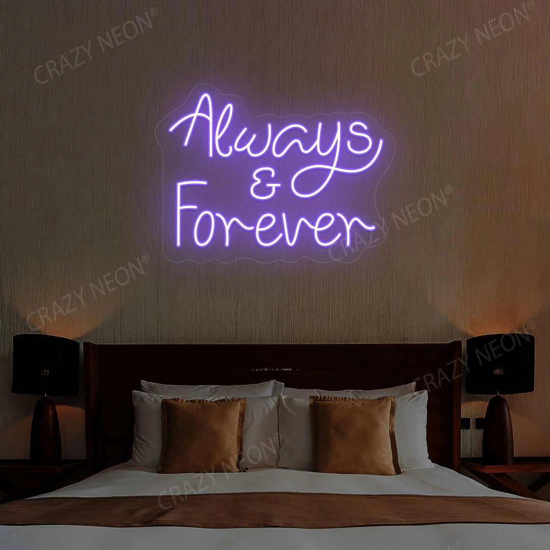 Always And Forever Sign | Purple
