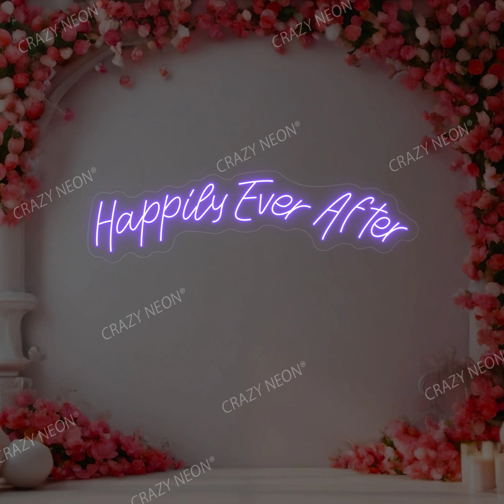 Happily Ever After Neon Sign | Purple
