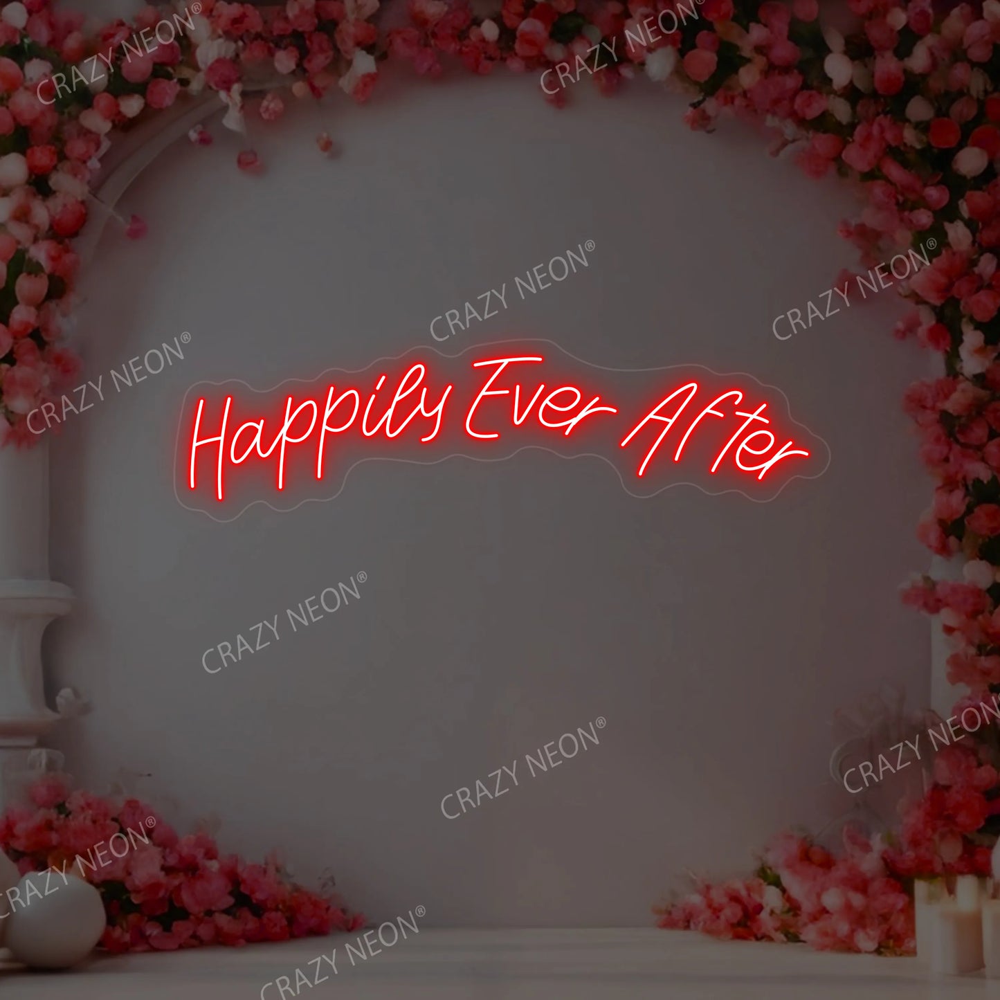 Happily Ever After Neon Sign | Red