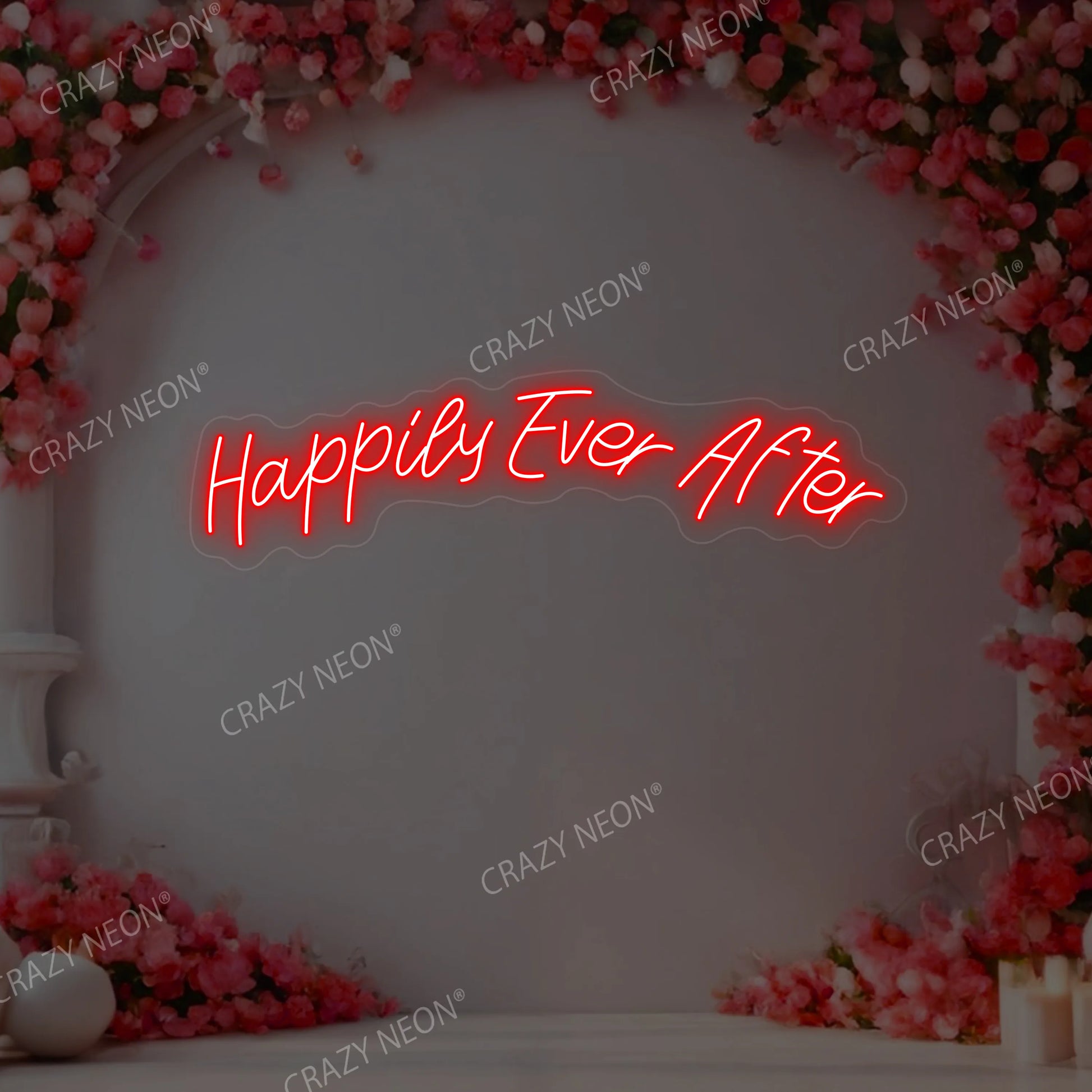 Happily Ever After Neon Sign | Red