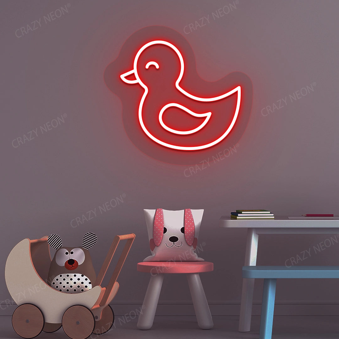 Baby Duck Neon Sign | Red