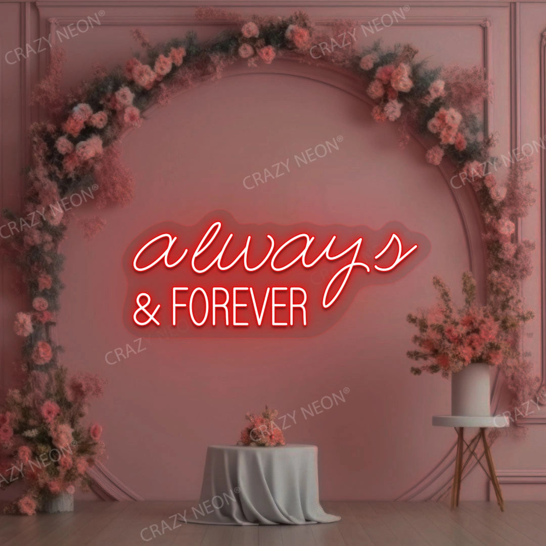 Always And Forever Sign | Red