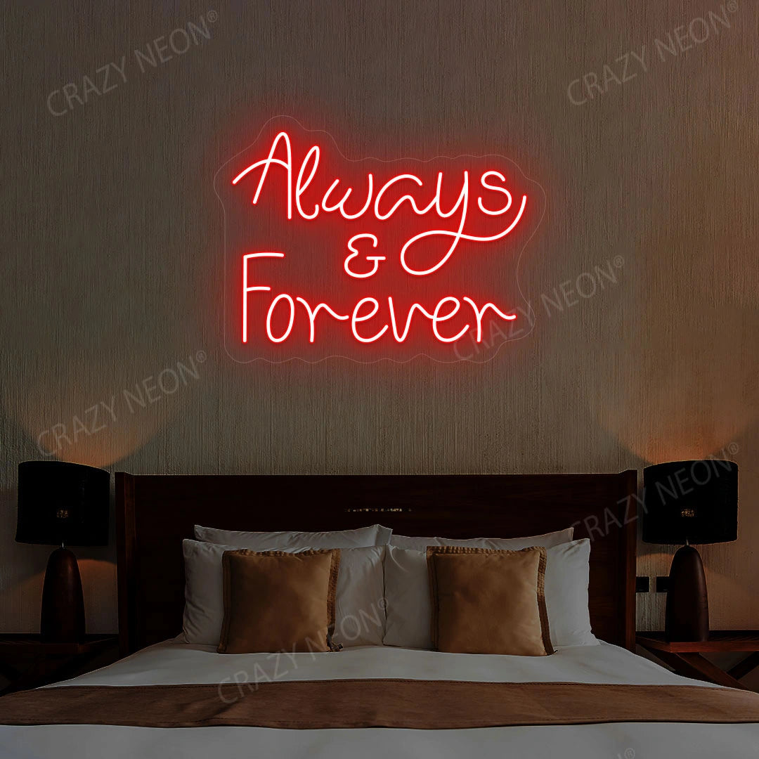 Always And Forever Sign | Red