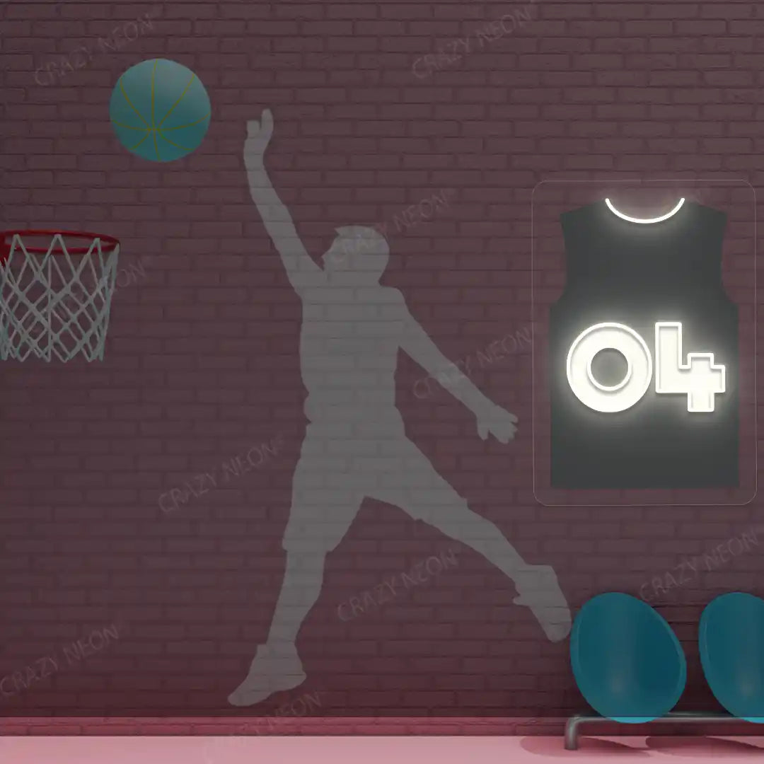 SAS Jersey Basketball Neon Artwork