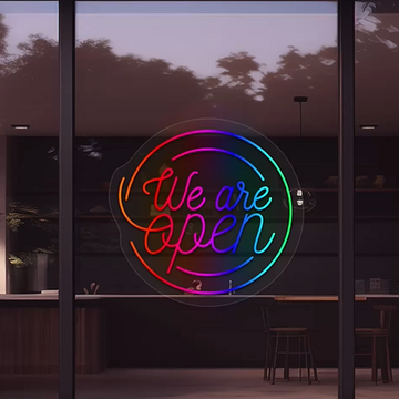 We Are Open Sign | RGB