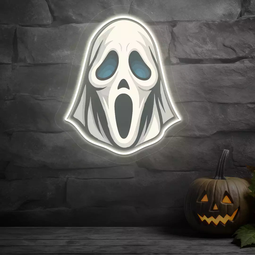 Wailing Ghost Neon Artwork | warmwhite