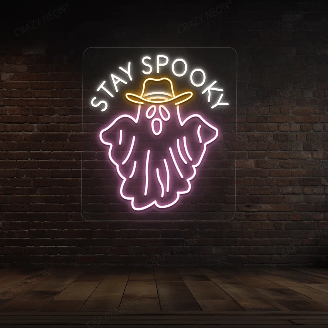 Stay Spooky Neon Sign | Pink