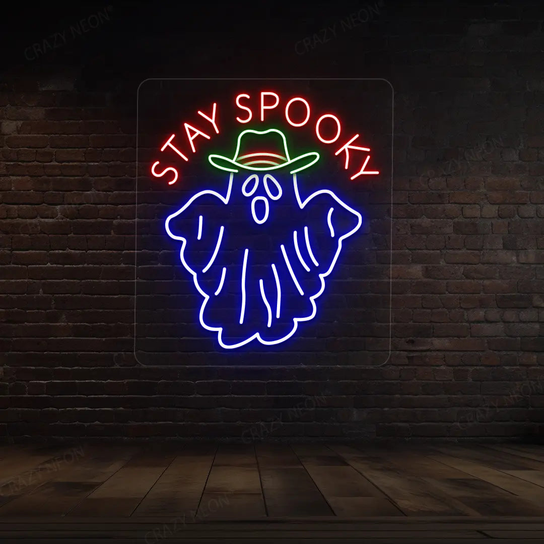 Stay Spooky Neon Sign | Blue