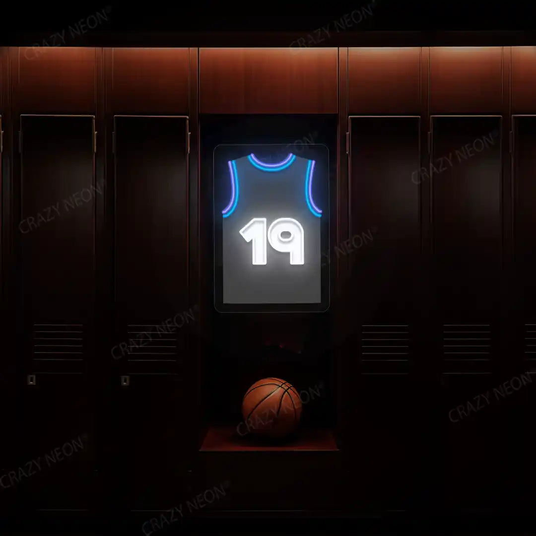 UTA Jersey Basketball Neon Artwork