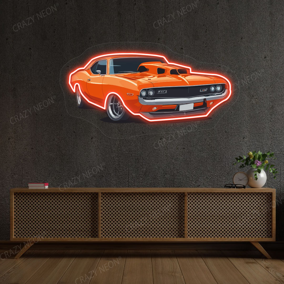 Super Car Neon Artwork