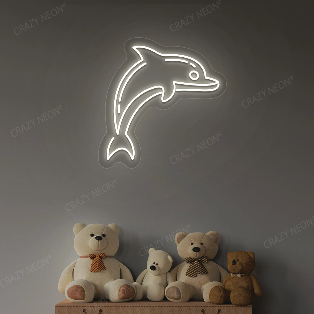 Dolphin Neon Sign | Warmwhite