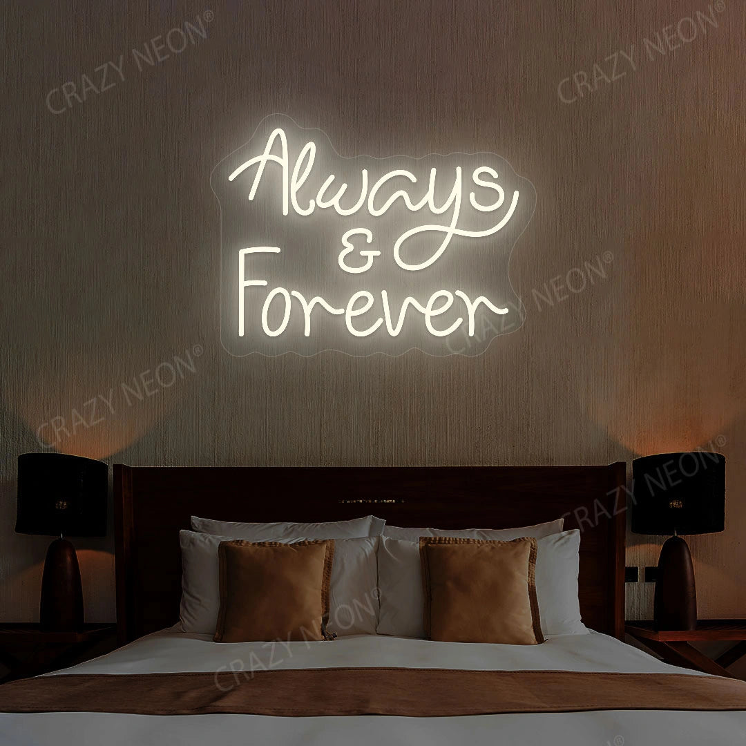 Always And Forever Sign | Warm White