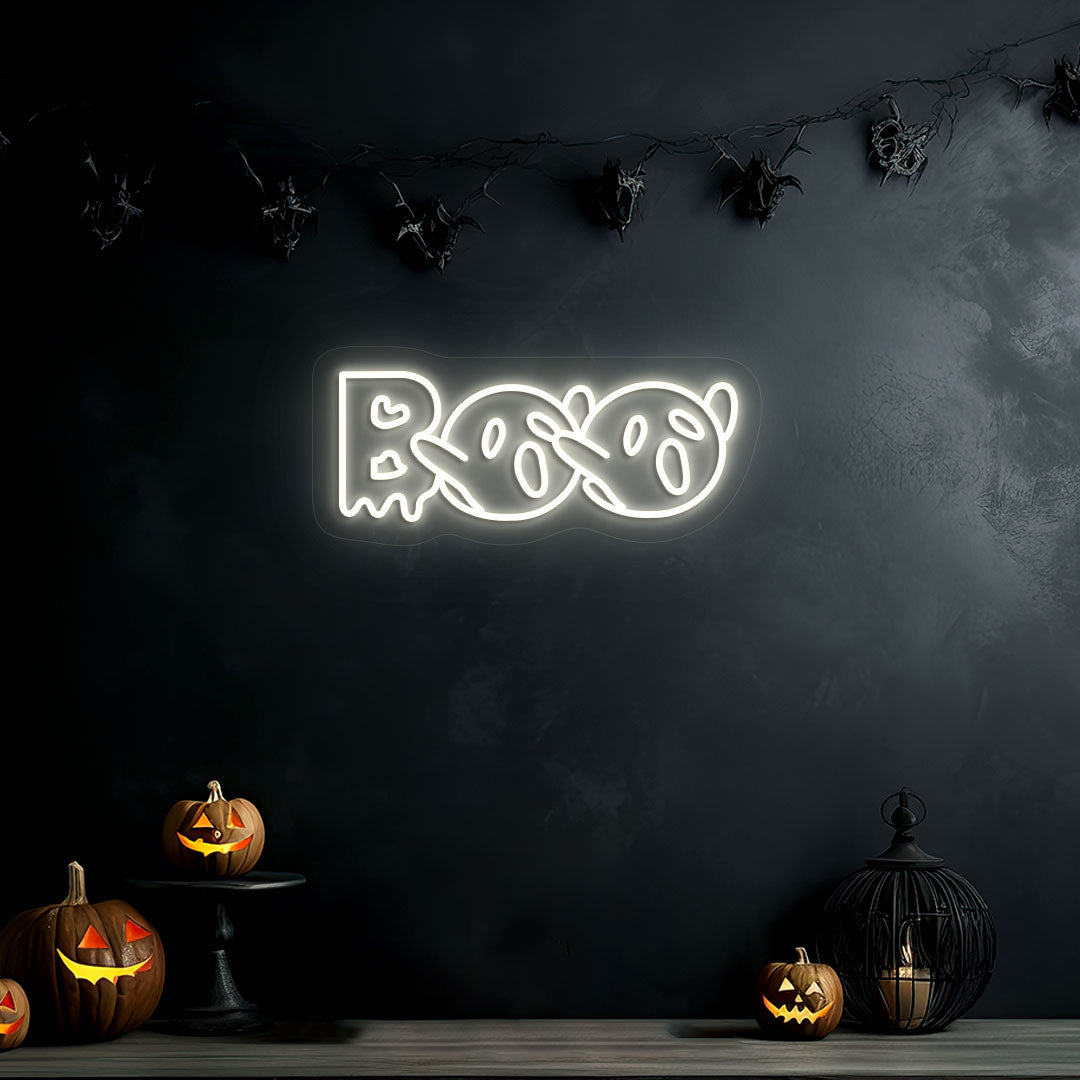 Boo With Ghouls Neon Sign | CNUS018680