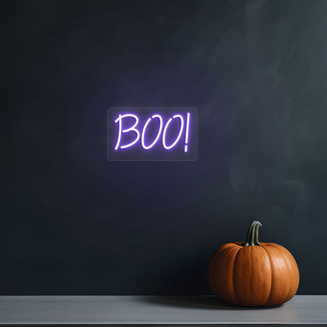Boo Neon Sign | Purple