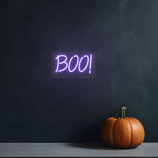 Boo Neon Sign | Purple
