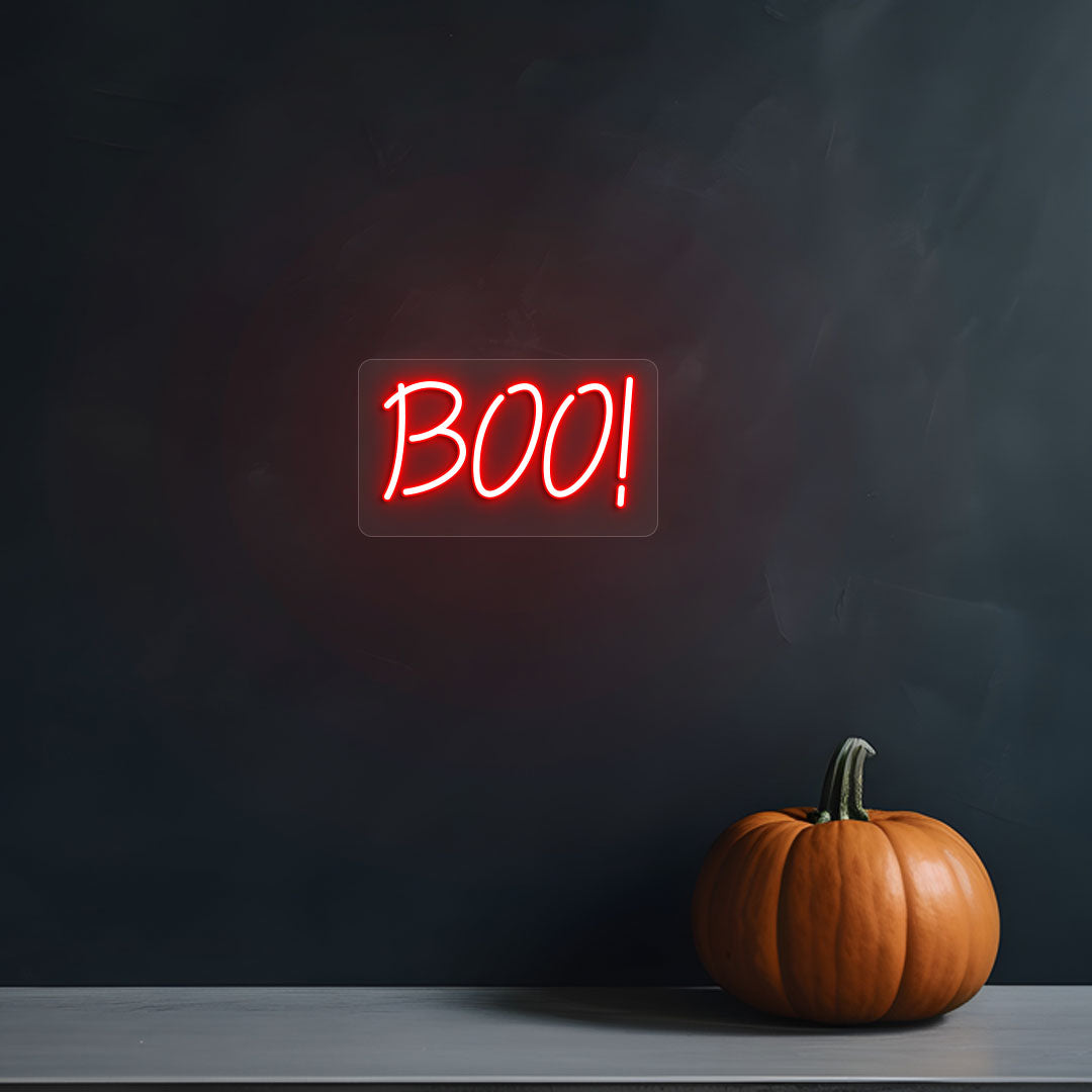 Boo Neon Sign | Red